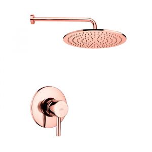 Душевая система для ванны Paffoni Shower, верхний душ Ø300 мм (цвет - розовое золото)