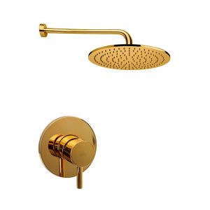 Душова система для ванни Paffoni Shower, верхній душ Ø300 мм (колір - глянцеве золото)