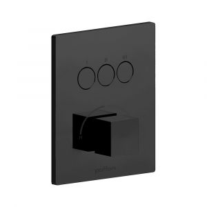 Змішувач для ванни/душа на 3 споживача Paffoni Compact Box (колір - чорний матовий)
