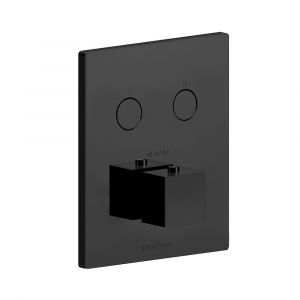 Термостат для душа на 2 потребителя Paffoni Compact Box (цвет - чёрный матовый)