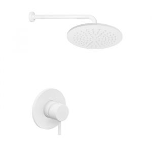 Душевая система для ванны Paffoni Shower, верхний душ Ø225 мм (цвет - белый матовый)