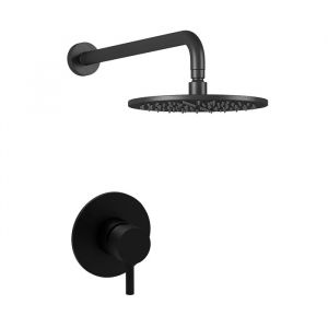 Душова система для ванни Paffoni Shower, верхній душ Ø225 мм (колір - чорний матовий)